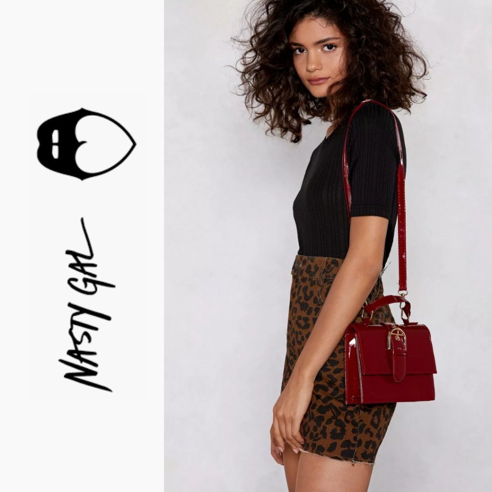 NWT Flap Top Buckle Crossbody Bag